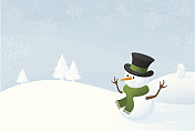 雪人的冬天-包括。jpeg