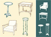 家居家具速写集