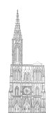 法国斯特拉斯堡大教堂|仿古建筑插图