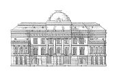 法国巴黎司法宫|仿古建筑插图