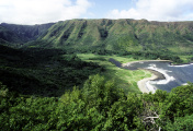 美国夏威夷莫洛凯岛，哈拉瓦谷。