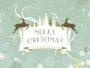圣诞快乐驯鹿旗雪冬季文字vintage 圣诞快乐驯鹿旗雪冬季文字vintage