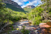 巴西Chapada Diamantina国家公园的河流