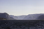 挪威斯塔万格附近风景优美的吕瑟峡湾