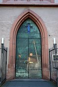 德国美因茨圣史蒂芬教堂门口