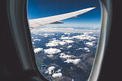 从飞机上俯瞰蒙大拿