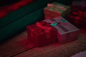 圣诞礼物包装，礼盒
