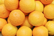 农贸市场上的新鲜橙子――柑橘类水果