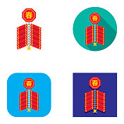 中国扁鞭炮图标|卡拉福系列