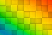 抽象彩虹颜色3D立方体背景