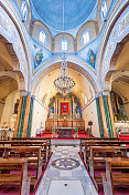 希腊菲拉圣托里尼的圣约翰浸礼会教堂