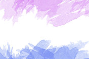 抽象水彩画背景-笔触-粉蓝色