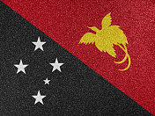 巴布亚新几内亚国旗闪闪发光的纹理