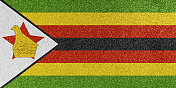 津巴布韦国旗闪闪发光的纹理