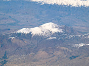 从空中看伊朗山区地形