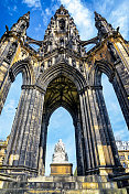 英国苏格兰爱丁堡的沃尔特・斯科特爵士纪念碑