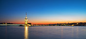 少女Tower-Maiden的Tower-Istanbul-Turkey