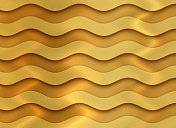 金色波浪图案