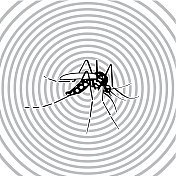 消灭蚊子和疟疾危险警告信号