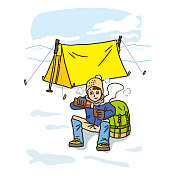 雪mountain-Tent
