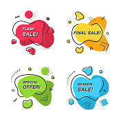 抽象现代图形元素集。设计条幅。矢量横幅的集合。 抽象现代图形元素集。设计条幅。矢量横幅的集合。