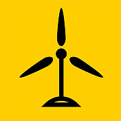 风力涡轮机的图标
