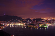 日落时分，里约热内卢里约热内卢，Botafogo Bay