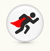 超级英雄与Cape Running Icon