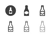 啤酒瓶图标-多系列