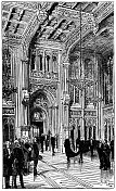 英国伦敦，19世纪，发言人进入下议院大厅