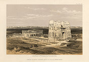 埃德福神庙，古阿波罗波利斯，上埃及19世纪