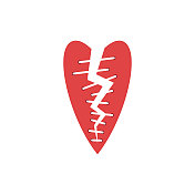 破碎的心的图标