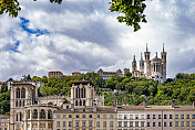 巴黎圣母院的外观，法国里昂