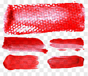红色的画笔