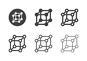 立方体分子图标-多系列