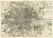 1886年伦敦地图