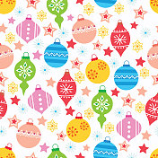 圣诞无缝图案。 圣诞无缝图案。