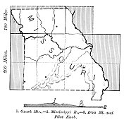 密苏里州地图1886