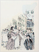 古董插图:尼斯嘉年华