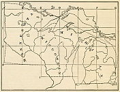 明尼苏达州、威斯康星州、密歇根州地图，1899年