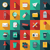 办公用品图标套装