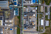 化工厂无人机视图