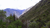 秘鲁的印加古道山脉