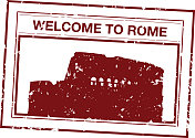 罗马的护照盖章