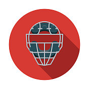 捕手面具棒球图标