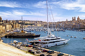 Birgu, Isla in Malta with Grand Harbour Marina地中海旅游目的地