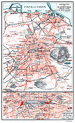 苏格兰城市爱丁堡地图1897年 苏格兰城市爱丁堡地图1897年