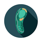 高尔夫球场的图标 高尔夫球场的图标