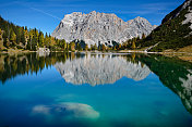 Seebensee - Zugspitze -湖中倒影