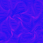 抽象的曲线背景在皇家蓝色和明亮的粉红色，波浪图案